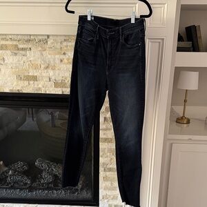 MOTHER Jeans 28 The Stunner Zip Two Step Fray in Last Call Jeans